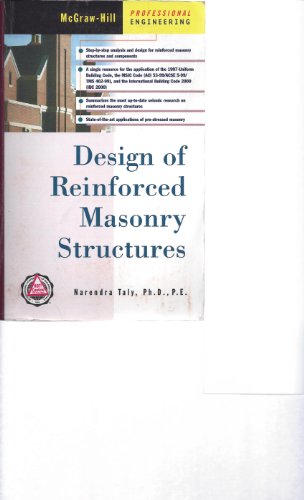 Stock image for Design of Reinforced Masonry Structures for sale by Adkins Books