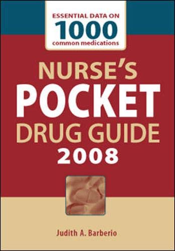 Stock image for Nurse's Pocket Drug Guide 2008 for sale by Irish Booksellers