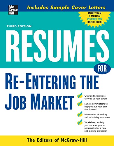 9780071493215: Resumes for Re-Entering the Job Market (McGraw-Hill Professional Resumes) (NTC VGM CAREER BOOKS)