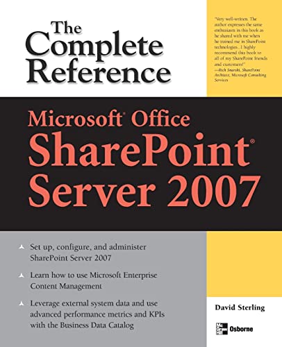 Beispielbild fr Microsoft� Office SharePoint� Server 2007: The Complete Reference zum Verkauf von Wonder Book