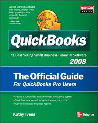 Imagen de archivo de QuickBooks 2008 : The Official Guide a la venta por Better World Books