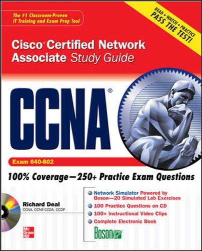 Imagen de archivo de CCNA Cisco Certified Network Associate Study Guide (Exam 640-802) (Certification Press) a la venta por SecondSale