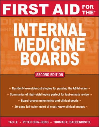 9780071499132: First Aid for the Internal Medicine Boards