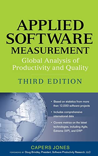 9780071502443: Applied Software Measurement: Global Analysis of Productivity and Quality