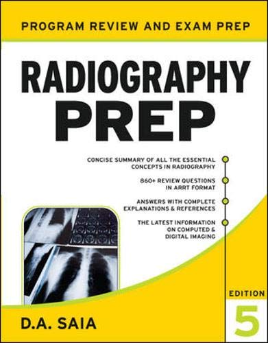 Stock image for Radiography PREP, Program Review and Examination Preparation, Fifth Edition for sale by HPB-Red