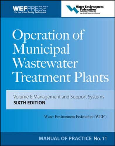 Imagen de archivo de Operation of Municipal Wastewater Treatment Plants (3-Volume Set) a la venta por dsmbooks