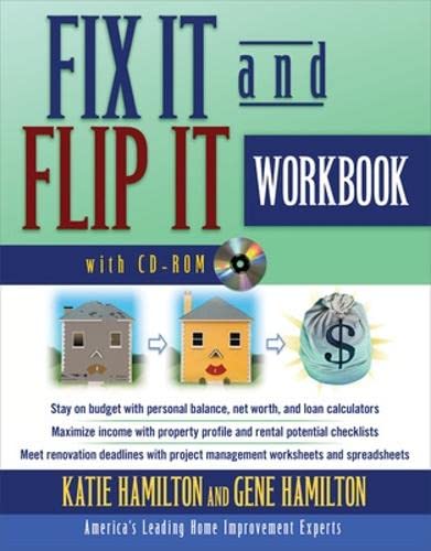 Beispielbild fr Fix It & Flip It Workbook zum Verkauf von Buchpark
