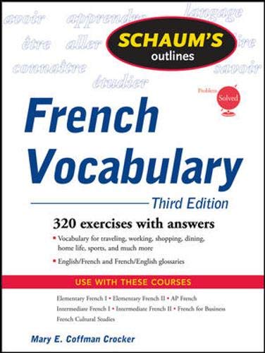 9780071546072: Schaum's Outline of French Vocabulary, 3ed (Schaum's Outlines)