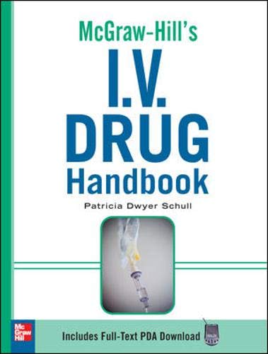 Imagen de archivo de McGraw-Hill's I.V. Drug Handbook (McGraw-Hill Handbooks) a la venta por Books From California