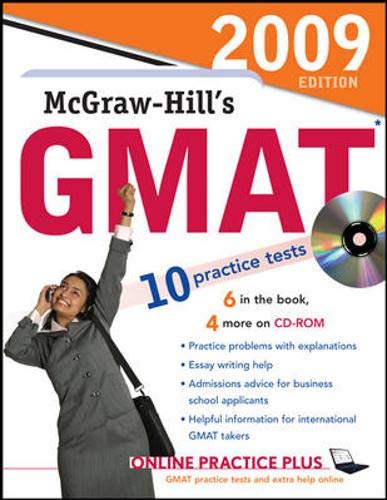 Stock image for McGraw-Hill's GMAT with CD-ROM, 2009 Edition (McGraw-Hill's GMAT (W/CD)) for sale by HPB-Red