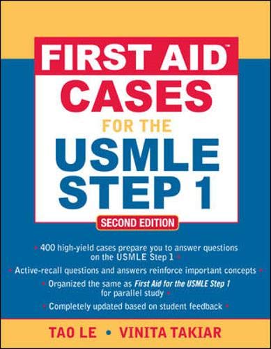 Stock image for First Aid? Cases for the USMLE Step 1: Second Edition (First Aid USMLE) for sale by Open Books