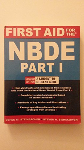 Stock image for FIRST AID FOR THE NBDE PART 1 2/E (First Aid Series) for sale by GF Books, Inc.