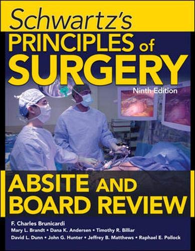 Imagen de archivo de Schwartz's Principles of Surgery ABSITE and Board Review, Ninth Edition (PRETEST PRINCIPLES OF SURGERY) a la venta por HPB-Red