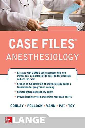 Beispielbild fr Case Files Anesthesiology (LANGE Case Files) zum Verkauf von BooksRun