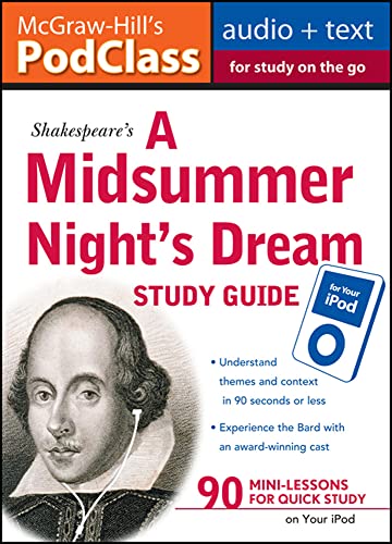 9780071611510: McGraw-Hill's PodClass A Midsummer Night's Dream Study Guide (MP3 Disk)