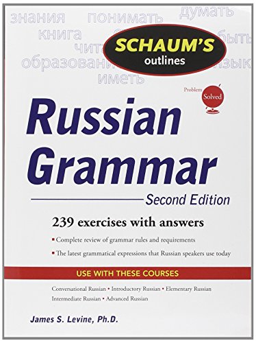 Beispielbild fr Schaum's Outline of Russian Grammar, Second Edition (Schaum's Outlines) zum Verkauf von BooksRun