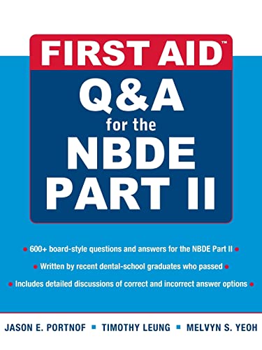 9780071613729: First Aid Q&A for the NBDE Part II (First Aid Series)