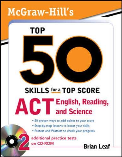9780071613873: McGraw-Hill's Top 50 Skills for a Top Score: ACT English, Reading, and Science