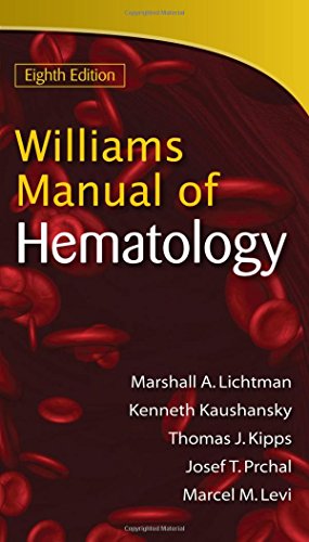 Imagen de archivo de Williams Manual of Hematology, Eighth Edition a la venta por BooksRun