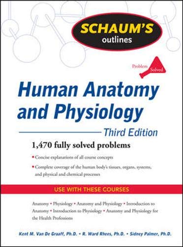 Imagen de archivo de Schaum's Outline of Human Anatomy and Physiology, Third Edition (Schaum's Outline Series) a la venta por HPB-Red
