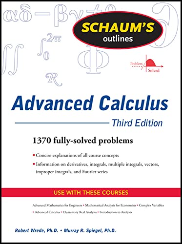 Stock image for Schaum's Outline of Advanced Calculus, Third Edition (Schaum's Outlines) for sale by HPB-Red