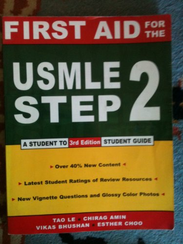 Beispielbild fr First Aid for the USMLE Step 2 CS, Third Edition (First Aid USMLE) zum Verkauf von Wonder Book