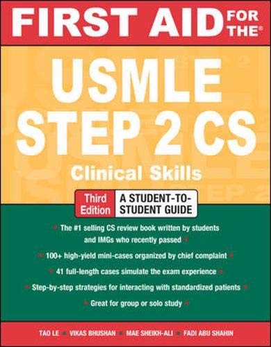 Stock image for First Aid for the USMLE Step 2 CS, Third Edition (First Aid USMLE) for sale by Wonder Book