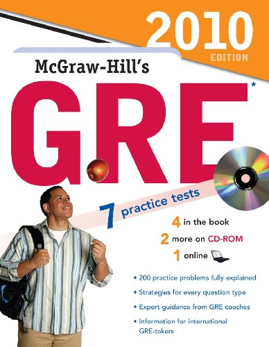 Imagen de archivo de McGraw-Hill's GRE with CD-ROM, 2010 Edition (McGraw-Hill's GRE (W/CD)) a la venta por HPB-Red