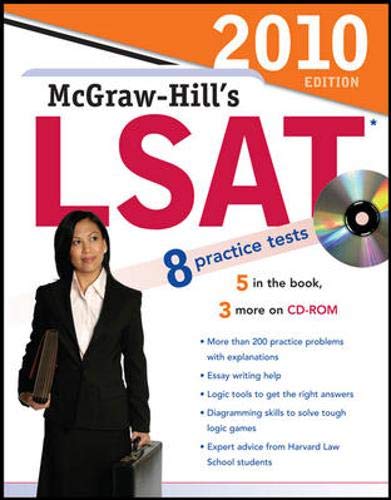 Beispielbild fr McGraw-Hill's LSAT with CD-ROM, 2010 Edition zum Verkauf von Better World Books