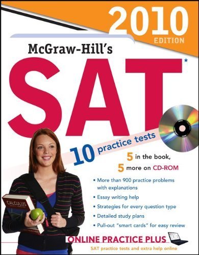 9780071625500: McGraw-Hill's SAT with CD-ROM, 2010 Edition