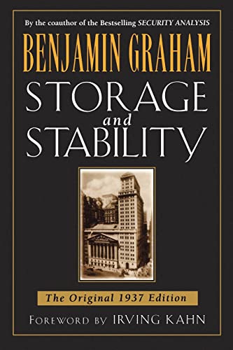 Beispielbild fr Storage and Stability : The Original 1937 Edition zum Verkauf von Better World Books