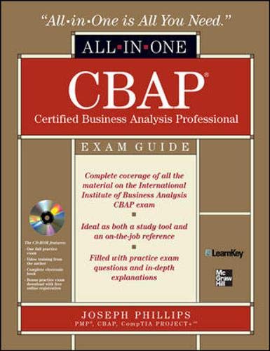 9780071626699: CBAP Certified Business Analysis Professional All-in-One Exam Guide with CDROM