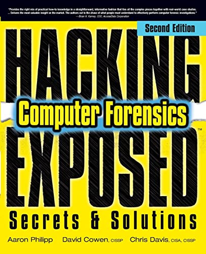 Imagen de archivo de Hacking Exposed Computer Forensics, Second Edition: Computer Forensics Secrets & Solutions (Paperback or Softback) a la venta por BargainBookStores