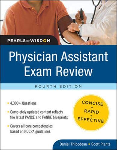 9780071627719: Physician Assistant Exam Review: Pearls of Wisdom, Fourth Edition