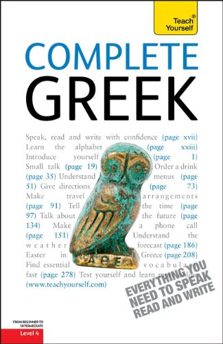 Imagen de archivo de Complete Greek: A Teach Yourself Guide (TY: Complete Courses) a la venta por Goodwill Books