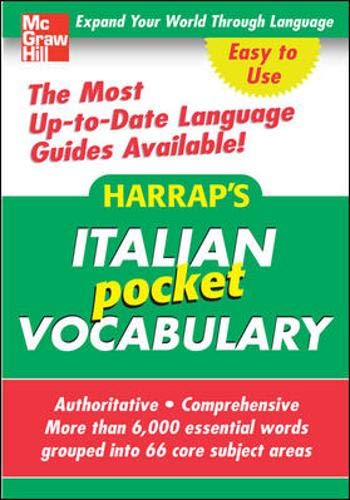 Beispielbild fr Harrap's Pocket Italian Vocabulary zum Verkauf von TextbookRush