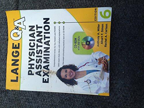 Beispielbild fr Lange Q&A Physician Assistant Examination, Sixth Edition zum Verkauf von BooksRun