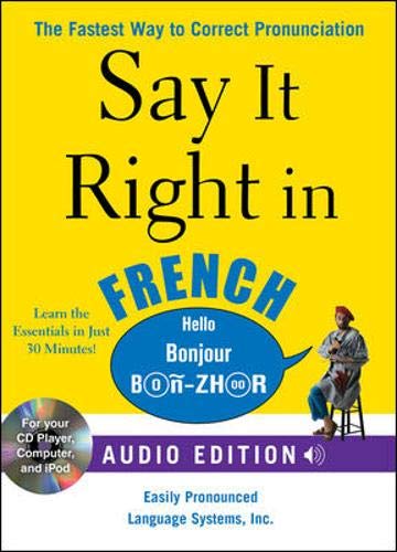9780071629478: Say It Right in French (Audio CD and Book)