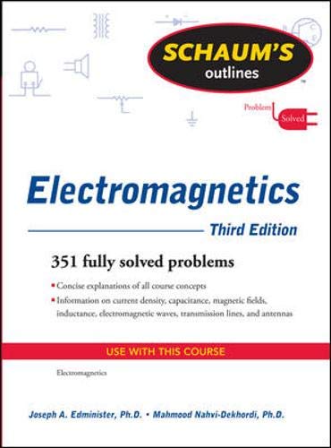 Beispielbild fr Schaum's Outline of Electromagnetics, Third Edition (Schaum's Outlines) zum Verkauf von WorldofBooks