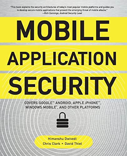 Imagen de archivo de Mobile Application Security a la venta por SecondSale