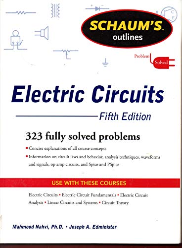 Imagen de archivo de Schaum's Outline of Electric Circuits, Fifth Edition (Schaum's Outline Series) a la venta por SecondSale