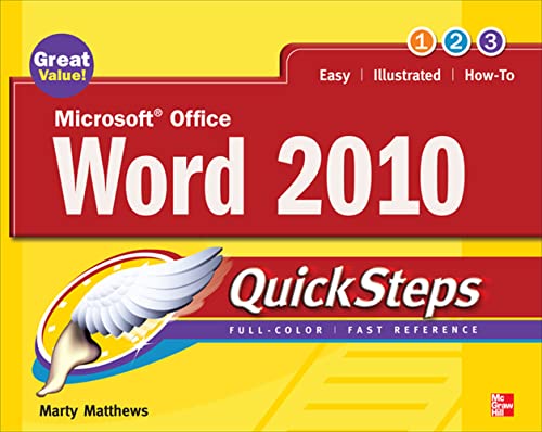 Stock image for Microsoft Office Word 2010 Quicksteps for sale by Better World Books: West