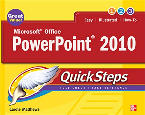 9780071634915: Microsoft Office PowerPoint 2010 QuickSteps (CONSUMER APPL & HARDWARE - OMG)
