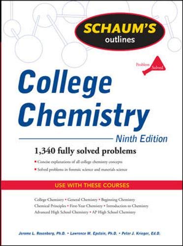 Beispielbild fr Schaum's Outline of College Chemistry, Ninth Edition zum Verkauf von Better World Books