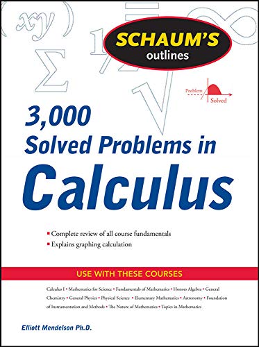 9780071635349: Schaum's 3,000 Solved Problems in Calculus (Schaum's Outlines)