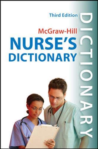 Beispielbild fr Nurses' Dictionary zum Verkauf von Better World Books