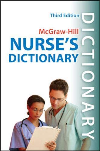 Stock image for McGraw-Hill Nurse's Dictionary, Third Edition for sale by HPB-Diamond