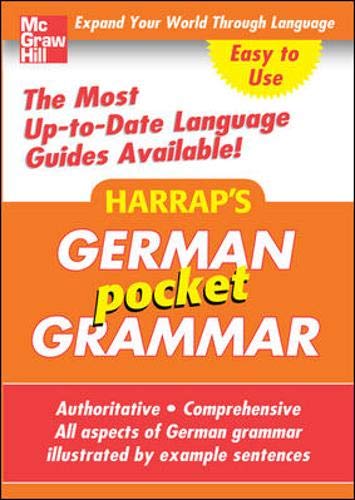 9780071636230: Harrap's Pocket German Grammar (Harrap's language Guides)