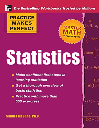 Stock image for Practice Makes Perfect Statistics (Practice Makes Perfect (McGraw-Hill)) for sale by SecondSale