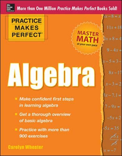 Imagen de archivo de Practice Makes Perfect Algebra a la venta por ZBK Books